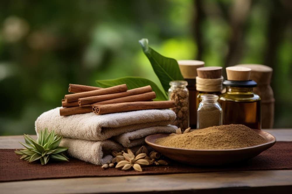 Child-friendly paediatric Panchakarma suite with smaller tables and child-safe oils.