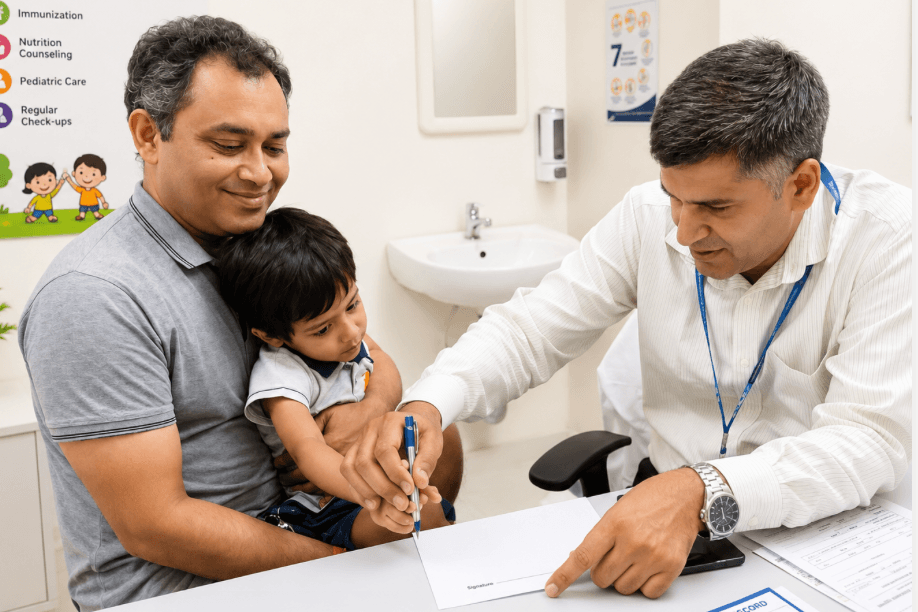 Suvarnaprashan clinic for children.