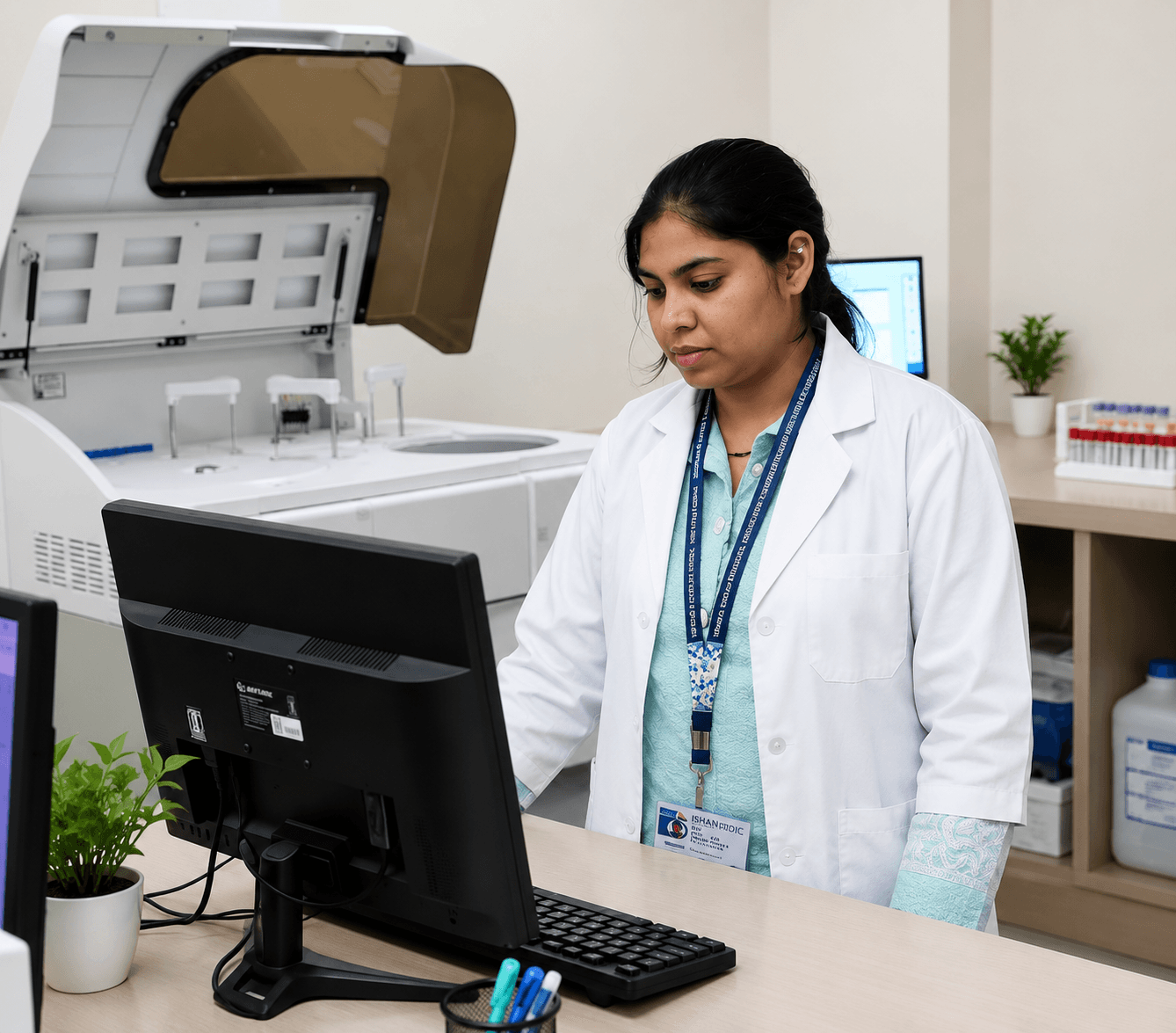 Practitioner performing Virechana preparation in a calming therapy room.