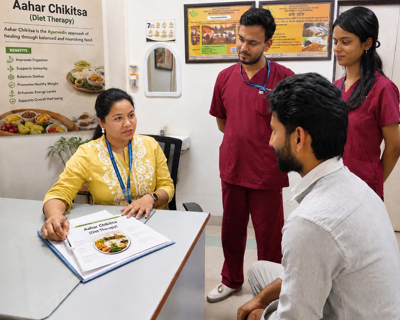 Agad Tantra OPD — Ayurvedic toxicology and de-addiction consultation at Ishan Ayurvedic Hospital.