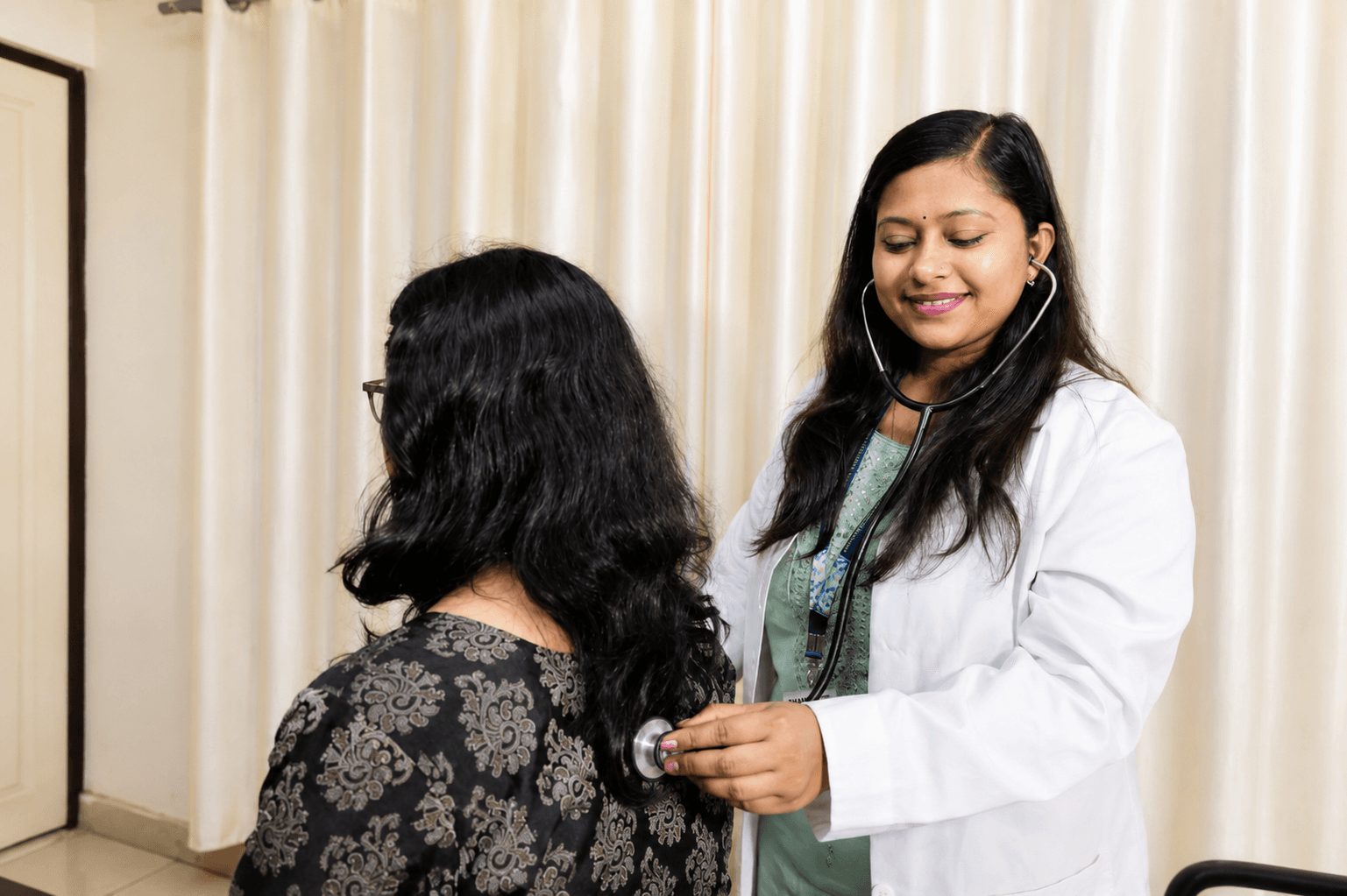 Gynae Operation Theatre at Ishan Ayurvedic Hospital equipped for LSCS and laparoscopic surgery.