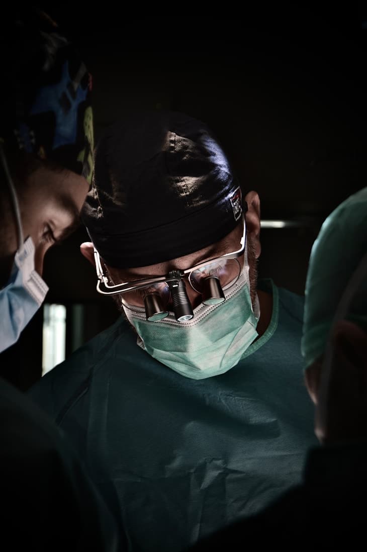 Doctor performing treatment