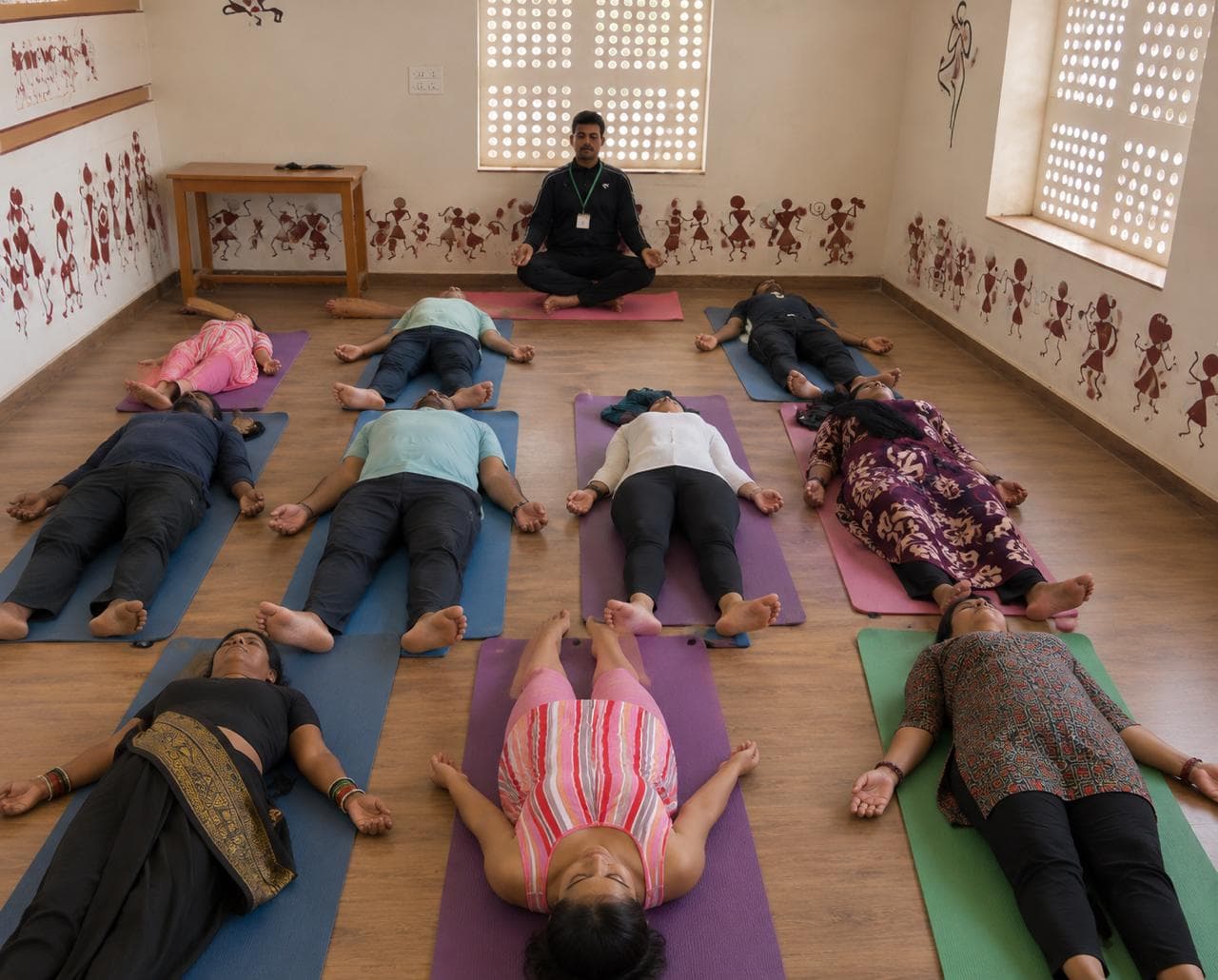 Guided lying-down Yoga Nidra practice.